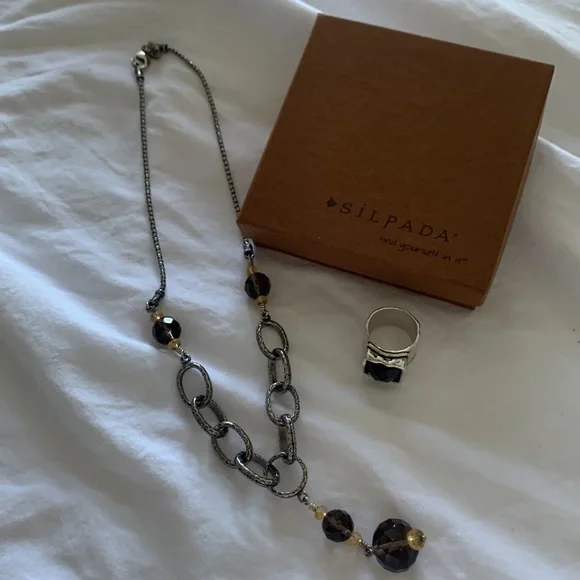 Silpada necklace and matching ring - Picture 4 of 9